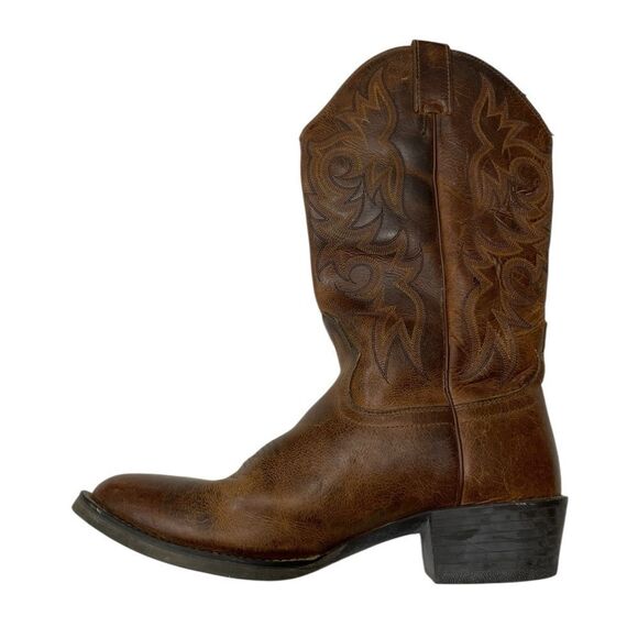 JUSTIN Stampede Western Boots Brown Size 9 D main image 5